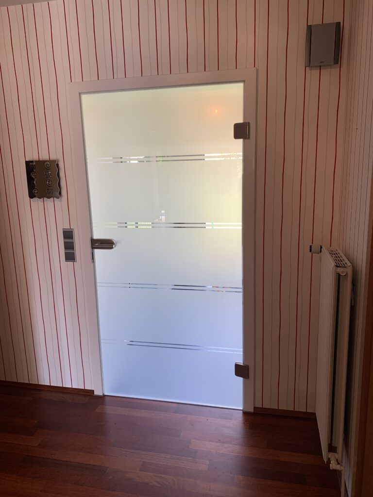 Ganzglastür in 98cm Breite